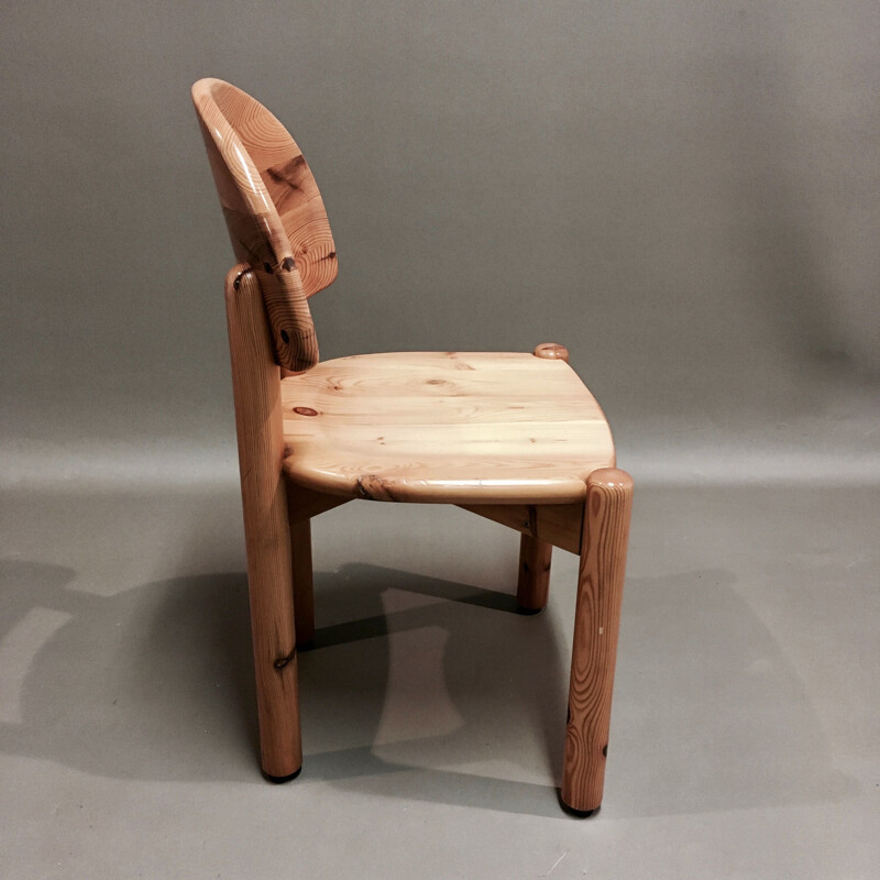 Vintage solid wood chair Rainer Daumiller