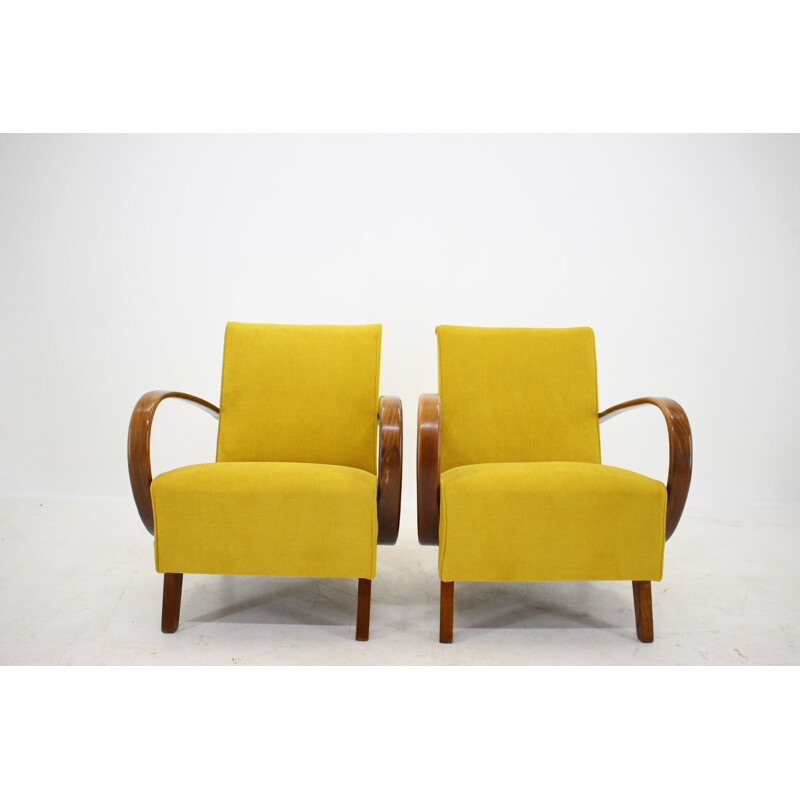 Pair of Jindrich Halabala Armchairs 1950s