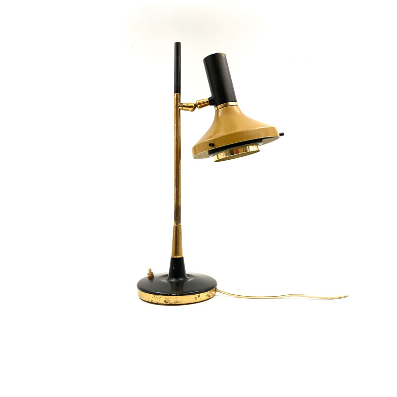 Lámpara de mesa vintage Oscar Torlasco mod. 533 Lumi, Italia 1950