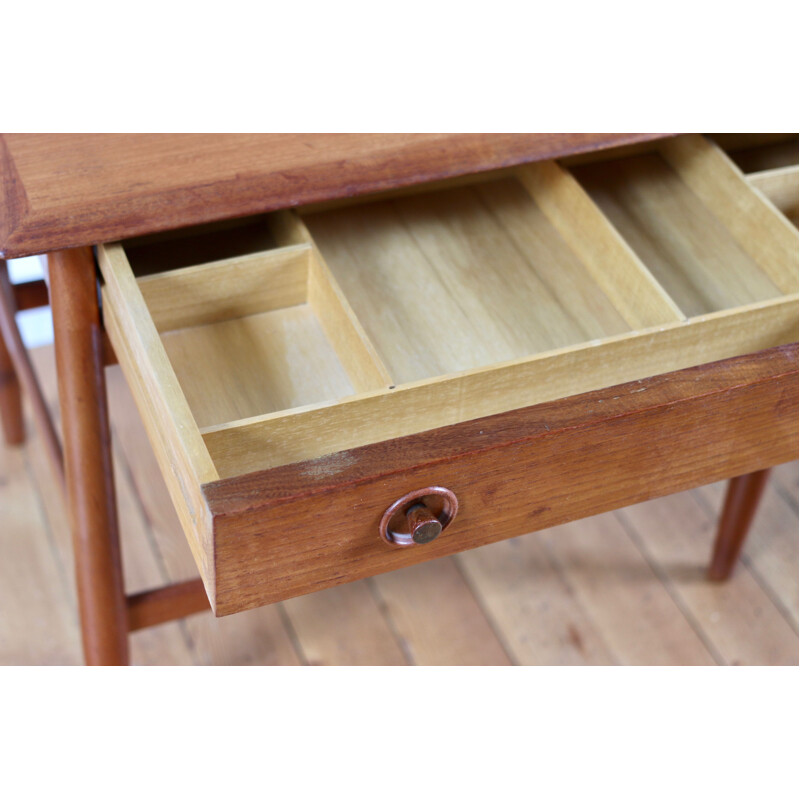 Small side table or bedside table vintage scandinavian teak 1960