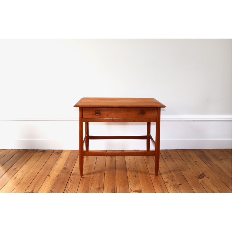 Small side table or bedside table vintage scandinavian teak 1960