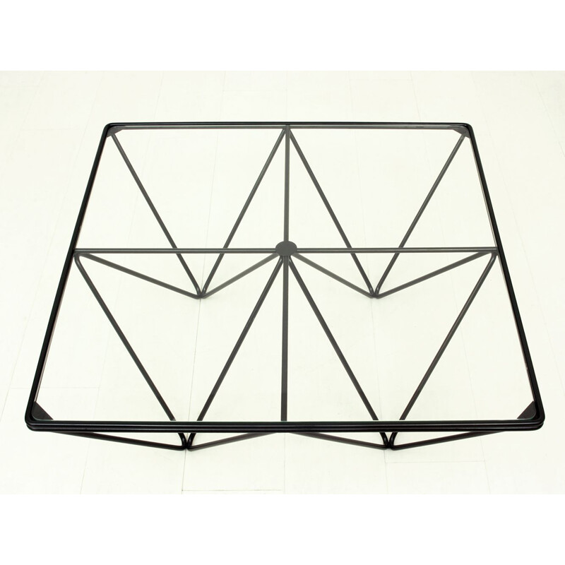 Table basse vintage géométrique 1970
