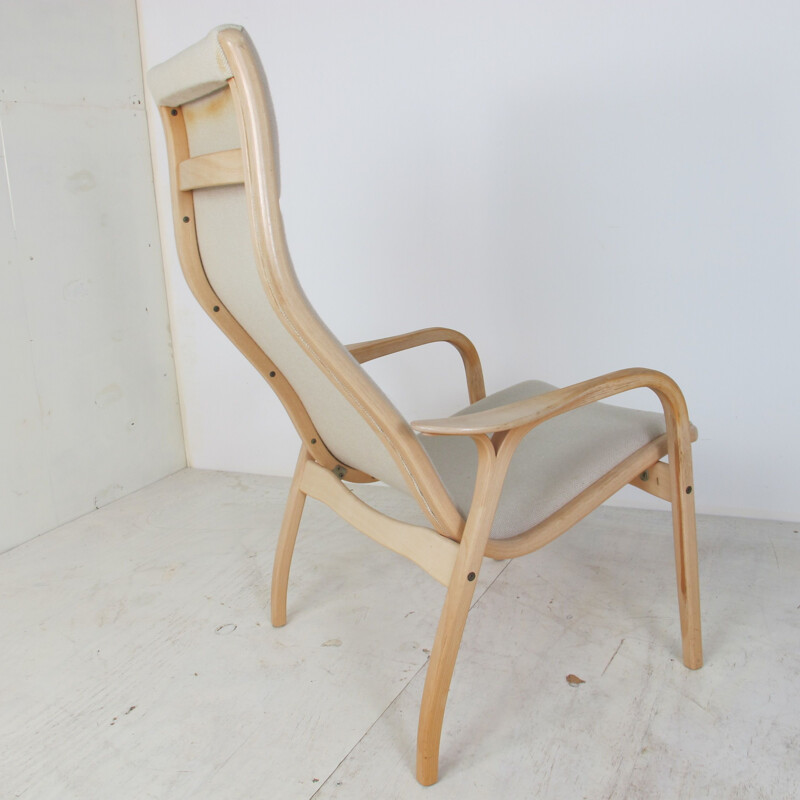 Chaise Vintage Lamino d'Yngve Ekstrom par le Suédois Scandinave 1960