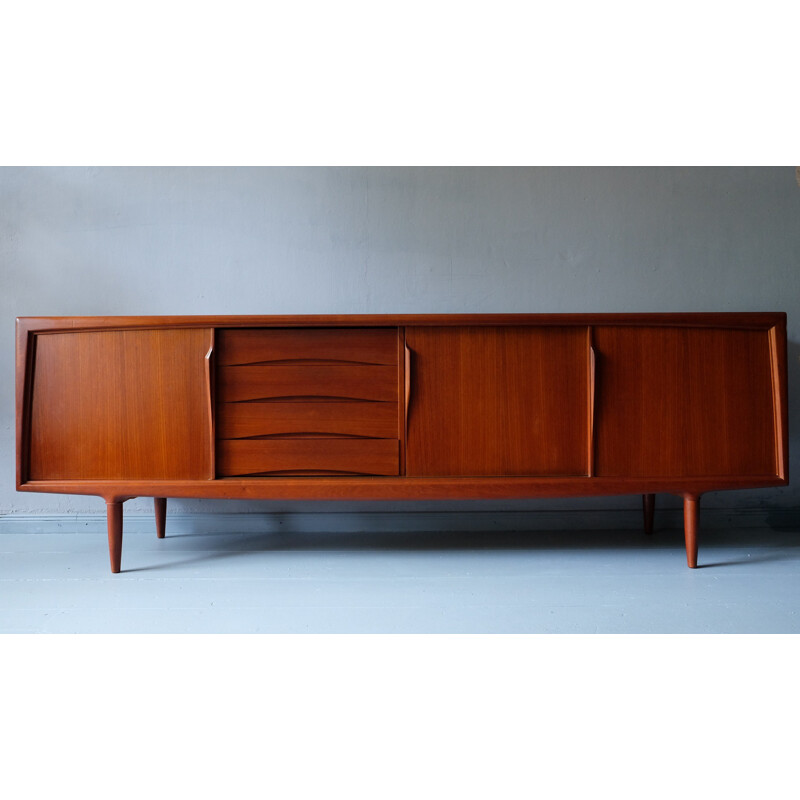 Axel Christensen Scandinavian sideboard in teak wood, Gunni OMANN - 1960s