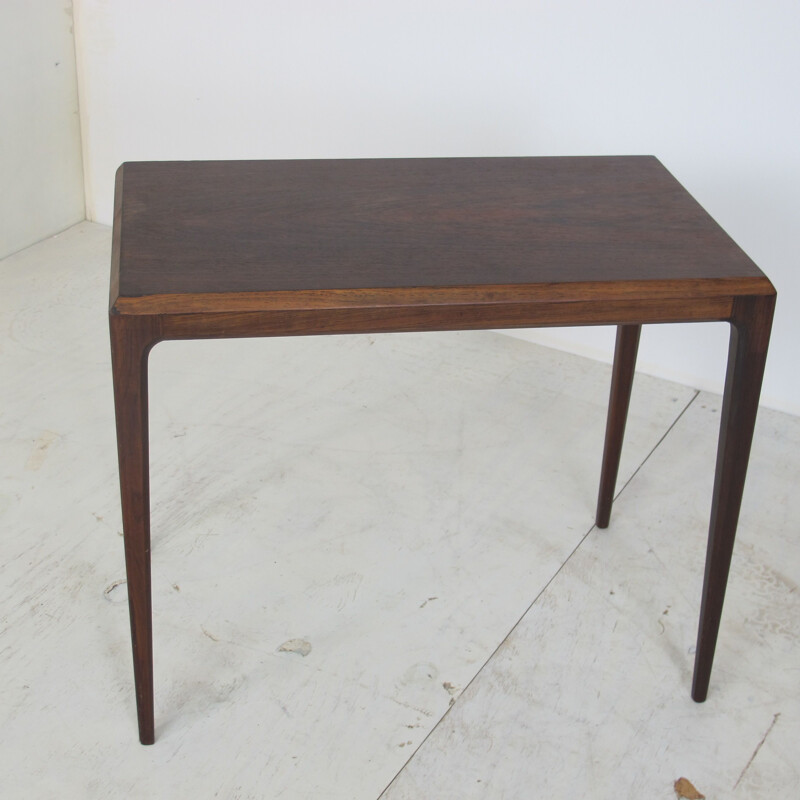 Vintage  Rosewood Side Table by Johannes Andersen for CFC Silkeborg Scandinavian1950s