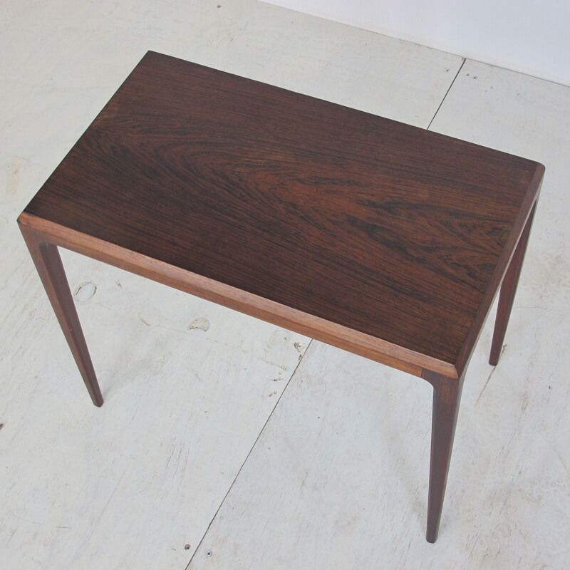 Vintage  Rosewood Side Table by Johannes Andersen for CFC Silkeborg Scandinavian1950s