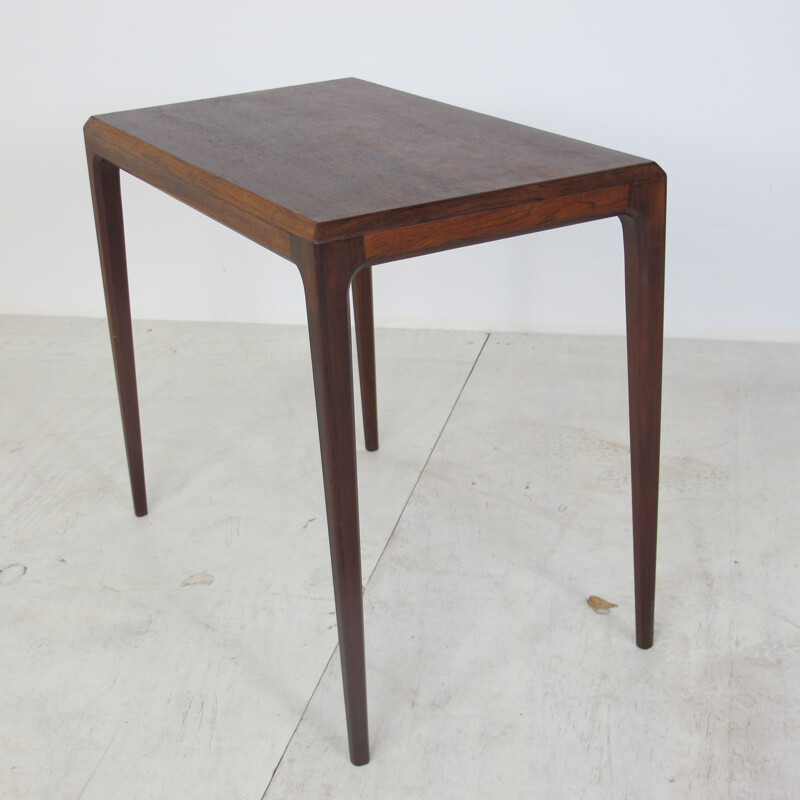 Vintage  Rosewood Side Table by Johannes Andersen for CFC Silkeborg Scandinavian1950s