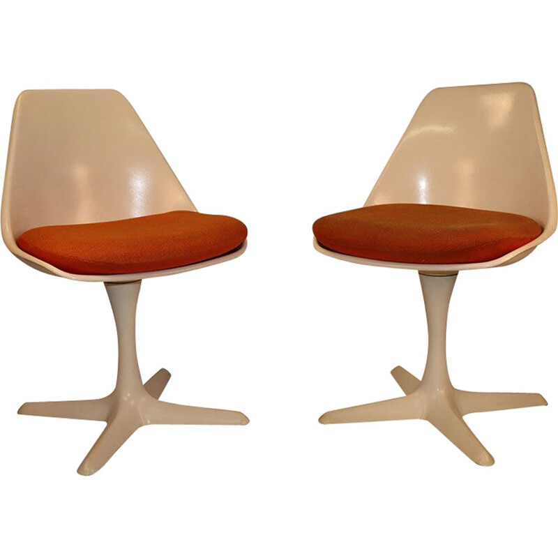 Pair of vintage Maurice Burke chairs for Arkana 1970s