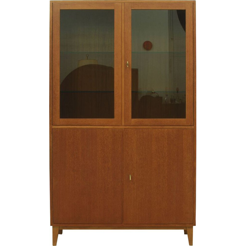 Vintage Teak & Glass Cupboard  Model T 216 by Strato German  1960s