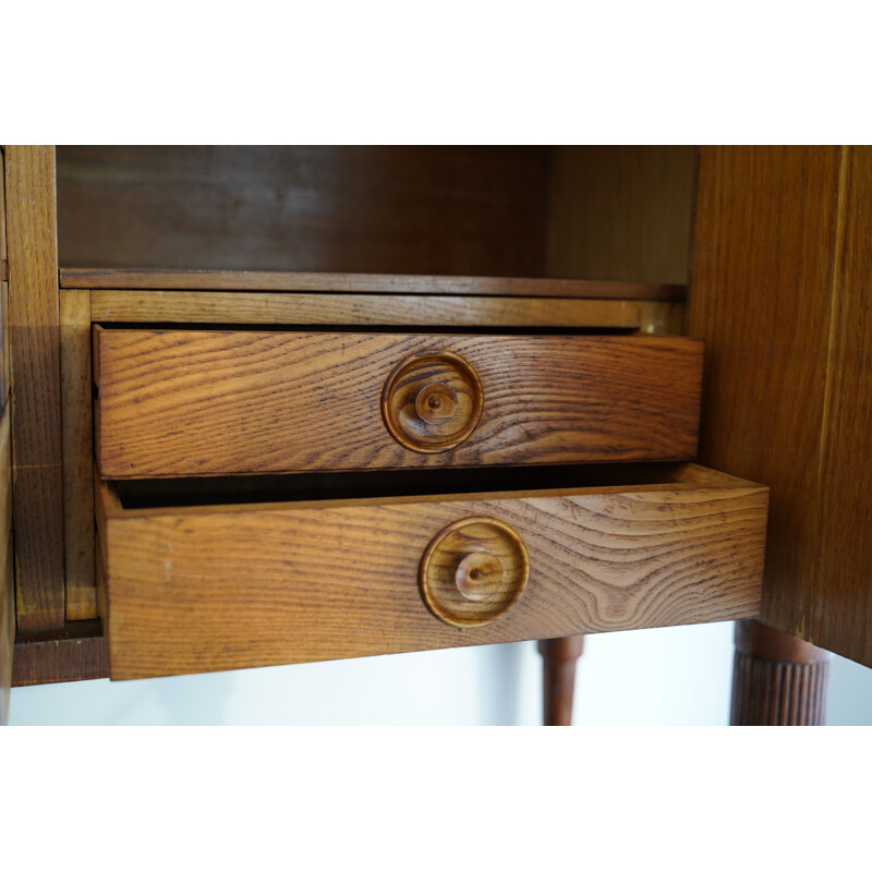 Midcentury wood sideboard by Pier Luigi Colli Italian 1950