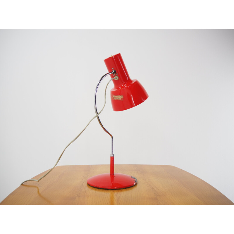 Vintage table lamp by J. Hurka for Napako, Czechoslovakia 1970