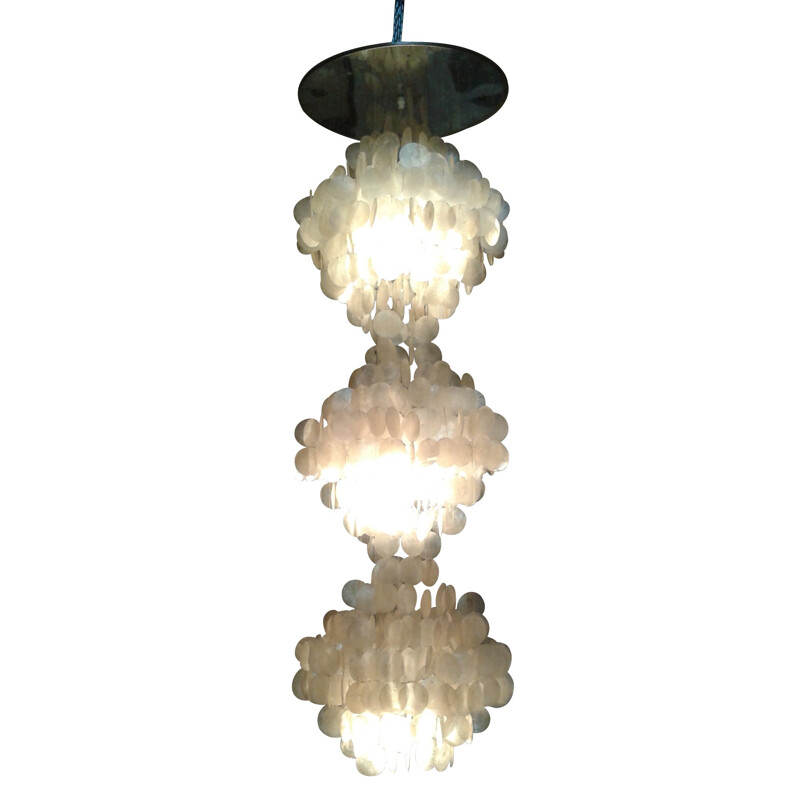 Pearl chandelier - 1960s