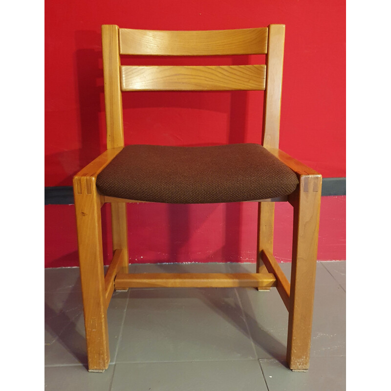 Bureau Et Chaise vintage Maison Regain - Orme - 1960