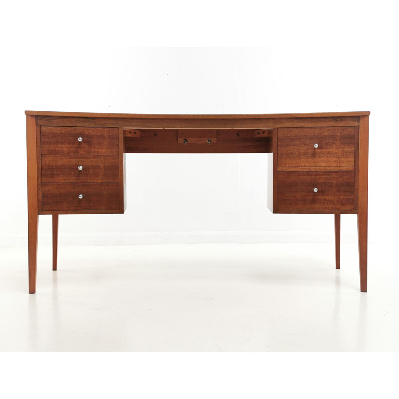 Mid Century Desk Dressing Table Teak by Gordon Russell Indian Laurel  1963