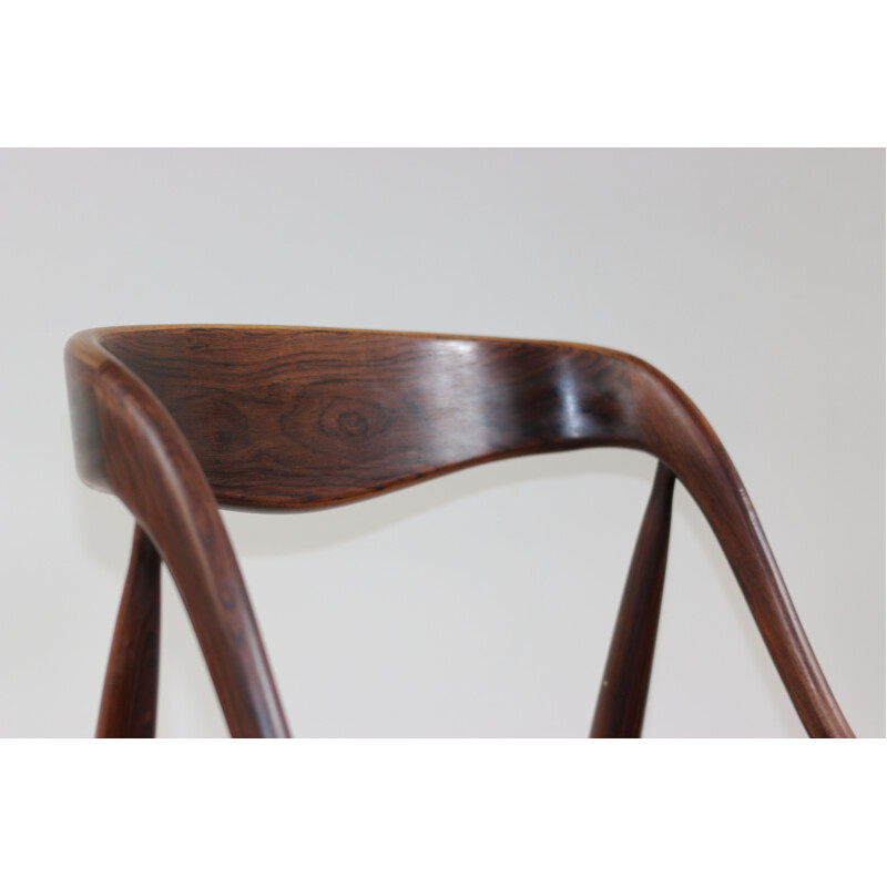 Set of 4 vintage Scandinavian rosewood chairs Johannes Andersen 1960