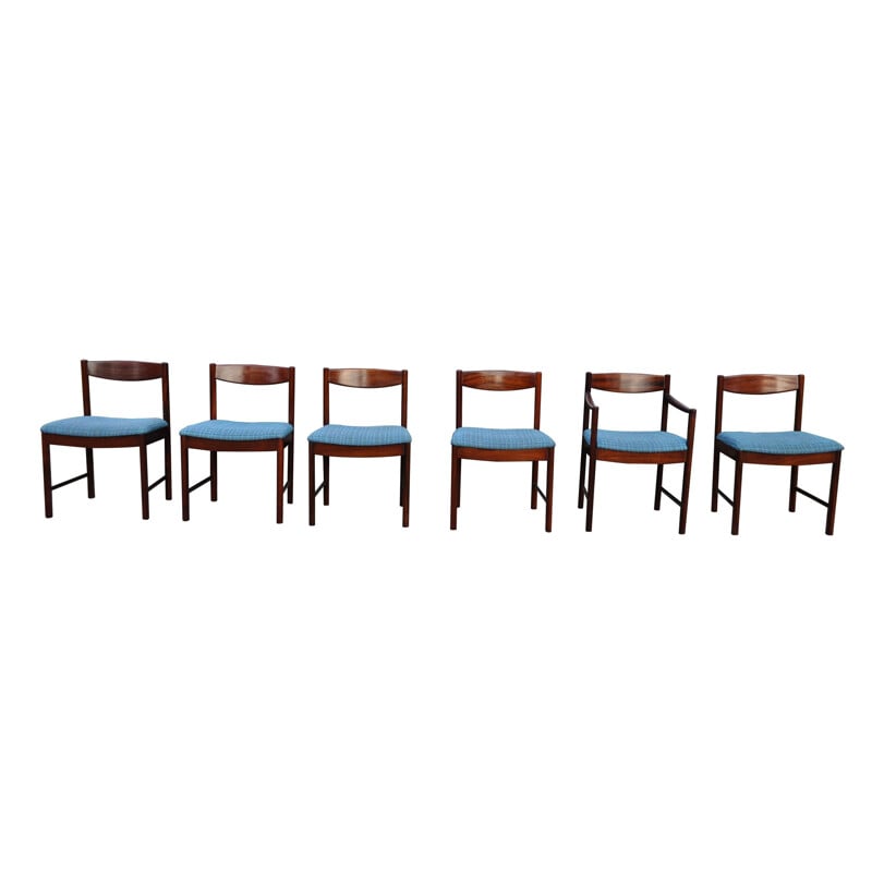 Set of 4 vintage teak chairs by Tom Robertson for Mcintosh 1960