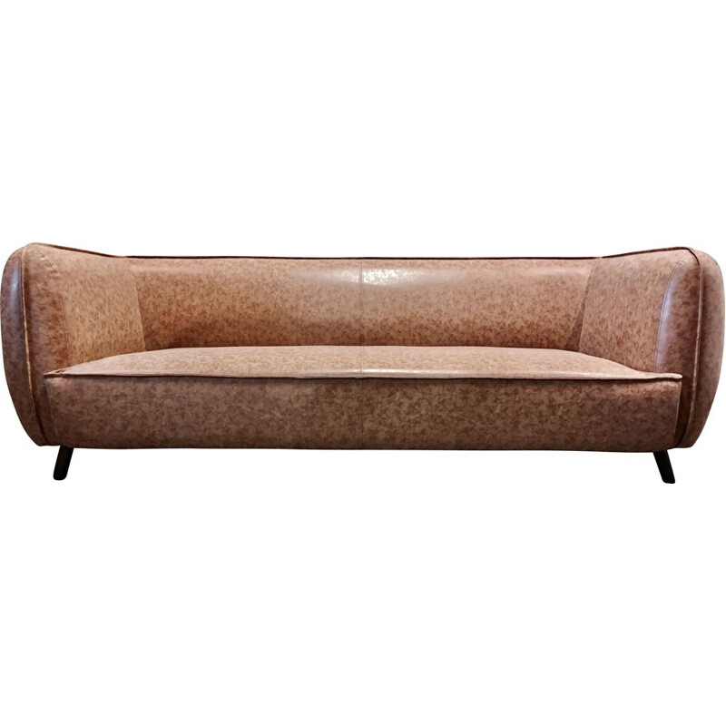 Vintage Scandinavian 4-seater sofa