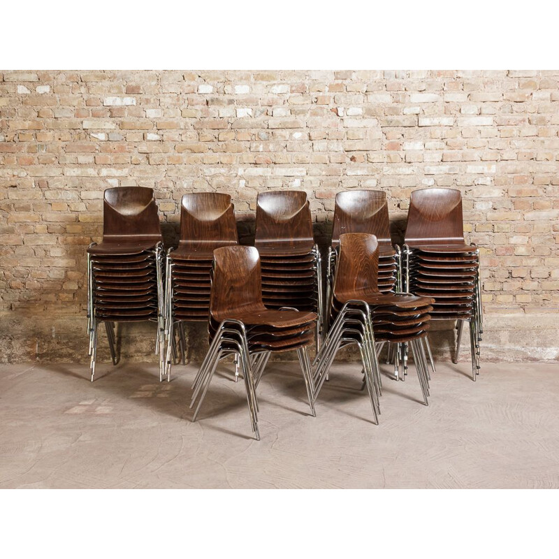 Set of 4 vintage Pagholz Pagwood Chairs Adam Stegner 1960