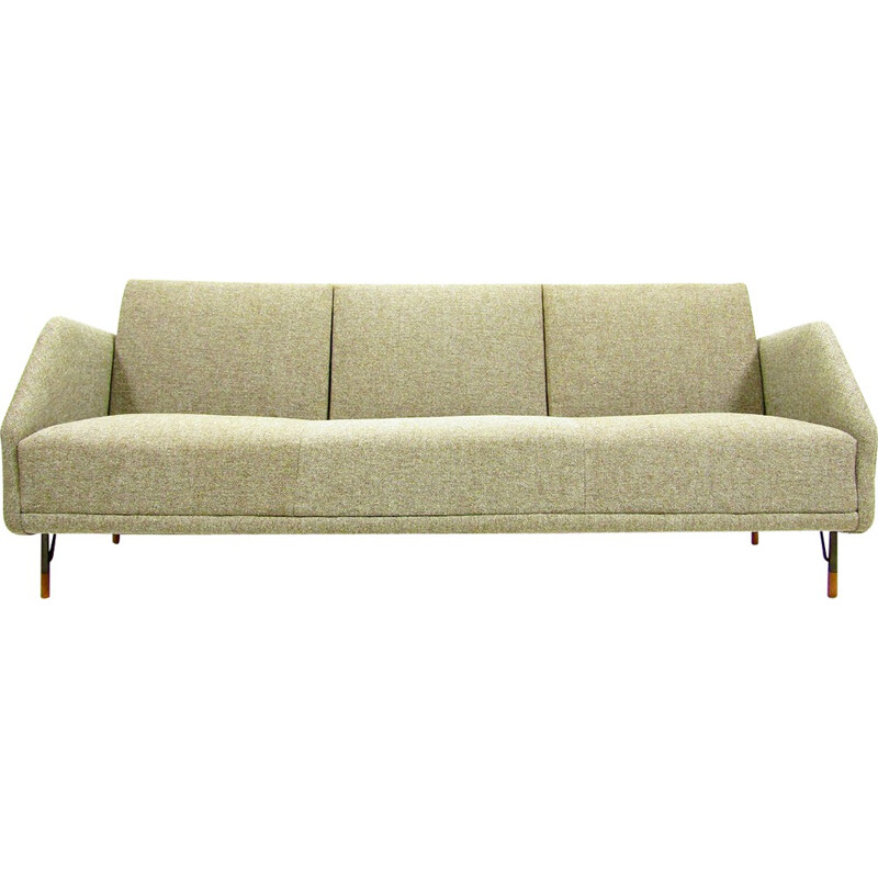 BO-77 Bovirke sofa in teak and beige fabric, Finn JUHL - 1953