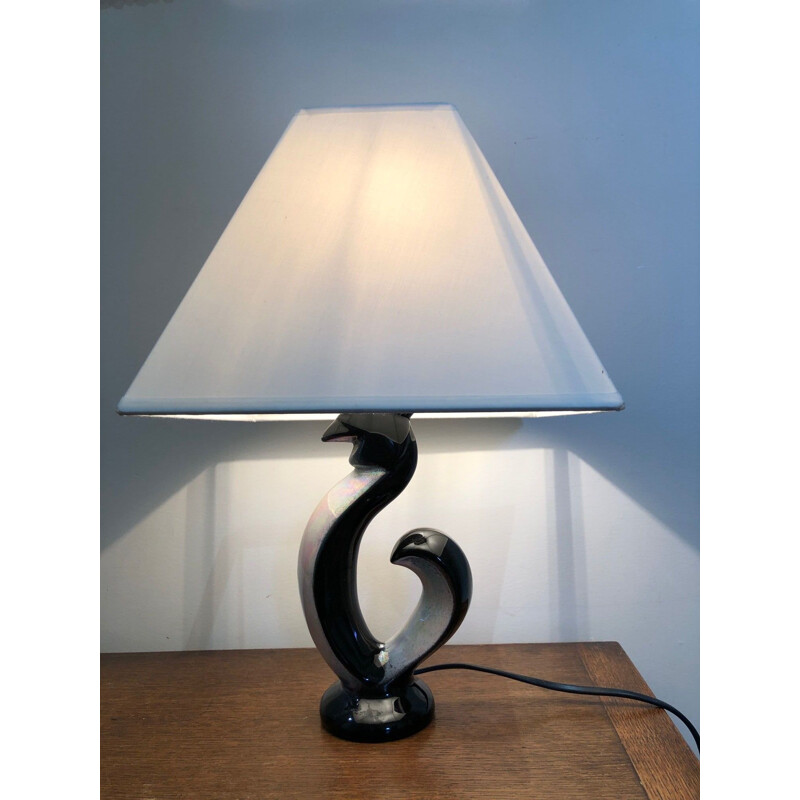 Lampe vintage oiseau Vallauris 1950