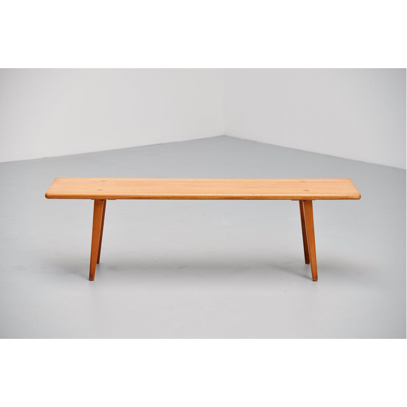 Vintage solid pine bench Carl Malmsten Sweden 1940