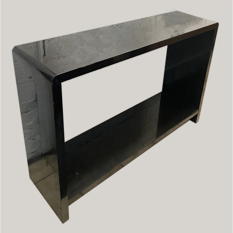 Vintage black marble console table Belgique 1940