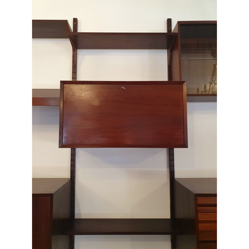 Vintage Modular Rosewood Modular Bookcase, Poul Cadovius For Cado, 1950