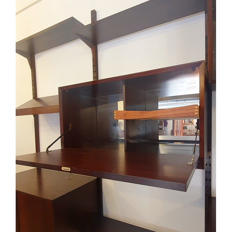 Vintage Modular Rosewood Modular Bookcase, Poul Cadovius For Cado, 1950