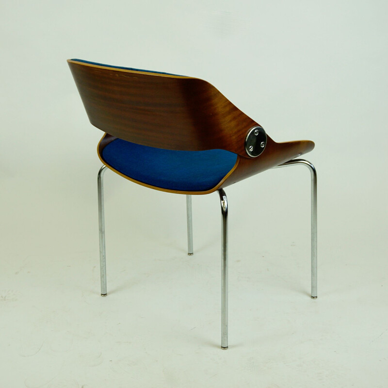 Vintage Plywood Chair by Eugen Schmidt for Soloform German 1960