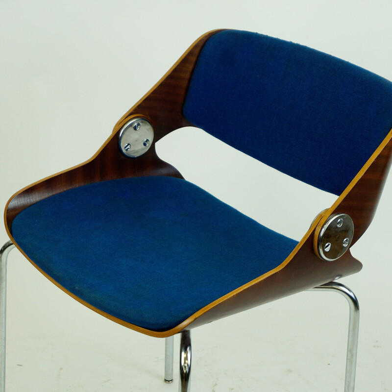 Chaise Vintage en contreplaqué par Eugen Schmidt pour Soloform German 1960