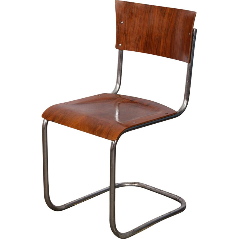 Vintage metal chair designed Mart Stam 1940