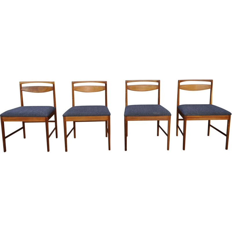 Conjunto de 4 cadeiras de teca vintage de Tom Robertson para Mcintosh 1960