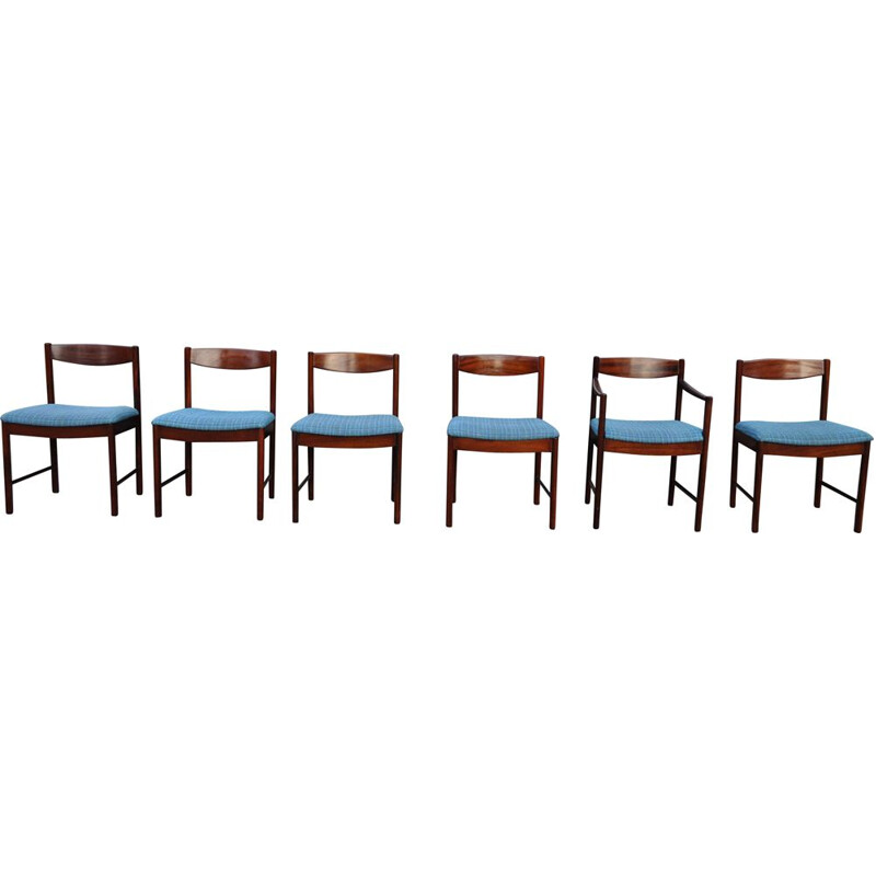 Set of 4 vintage teak chairs by Tom Robertson for Mcintosh 1960