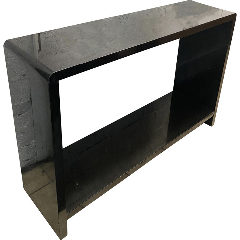 Vintage black marble console table Belgique 1940