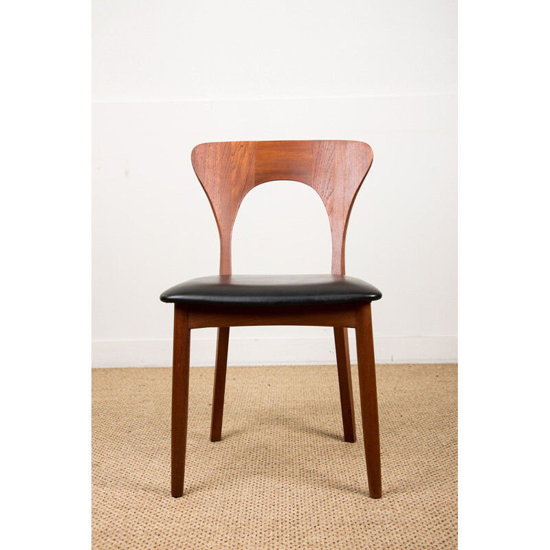 Série de 6 chaises de repas vintage modèle Peter du Designer Niels Koefoed Danoises
