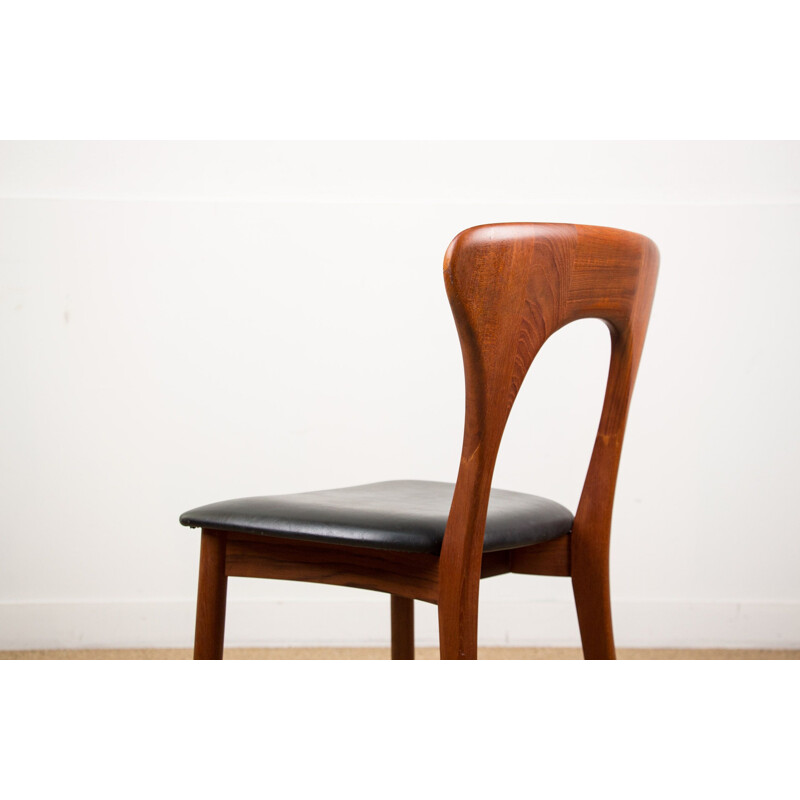 Série de 6 chaises de repas vintage modèle Peter du Designer Niels Koefoed Danoises