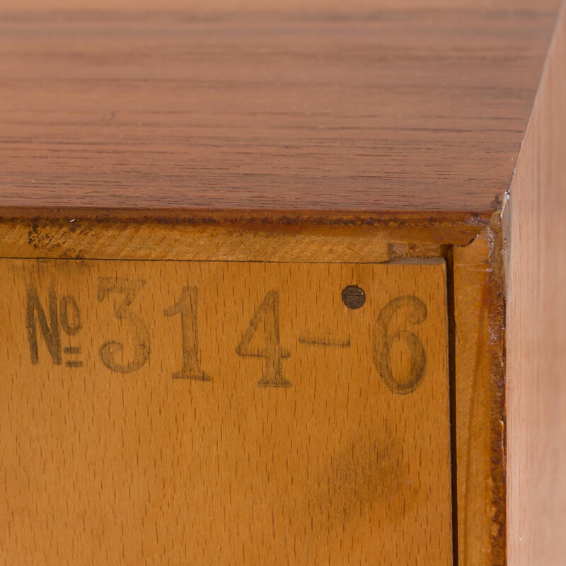 Big vintage Teak Dresser by Johannes Sorth for Nexø Møbelfabrik, Danish 1960s