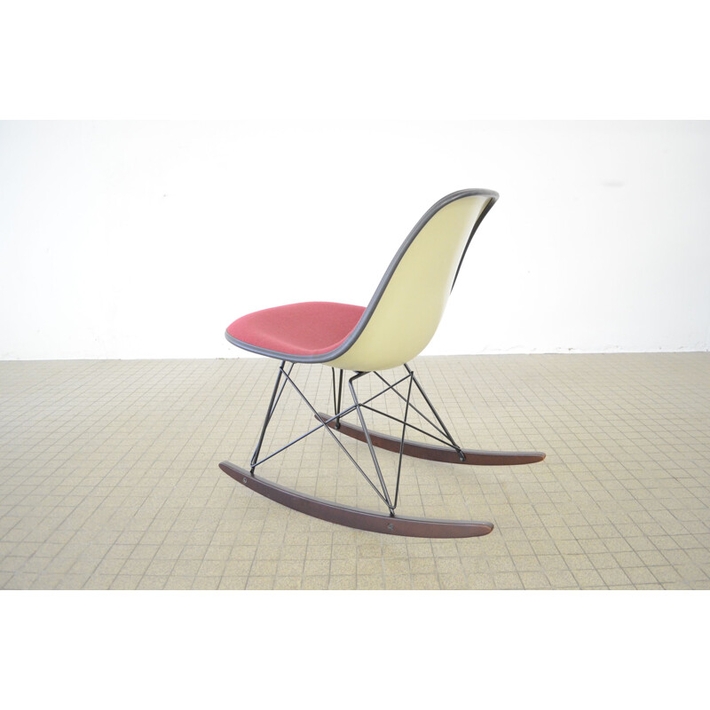 Vintage side chair rocking chair by Charles & Ray Eames by Herman Miller 1950s