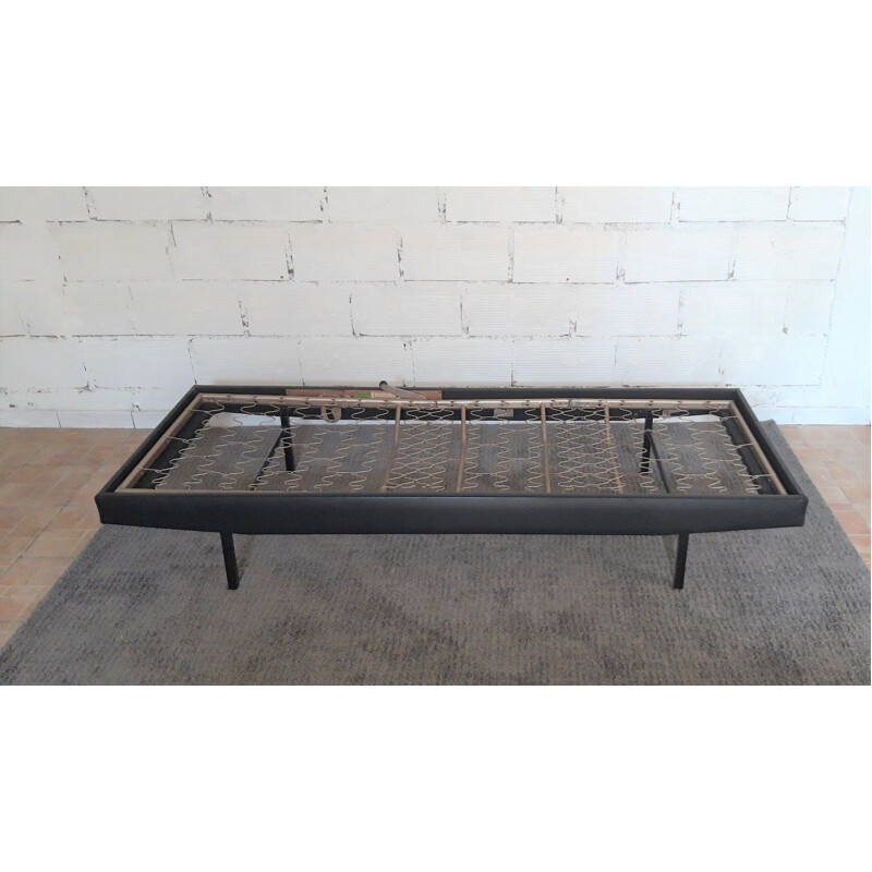 Lit banquette vintage de repos 1950 