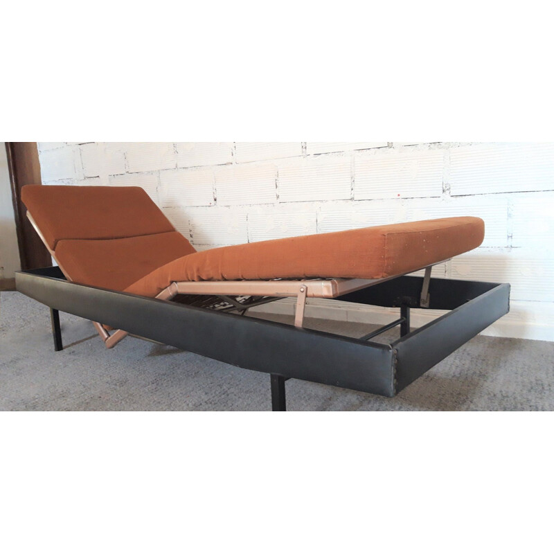 Lit banquette vintage de repos 1950 