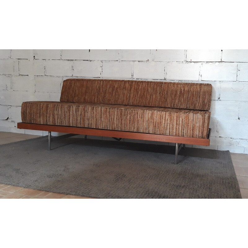 1950's Scandinavian teak vintage day bed bench