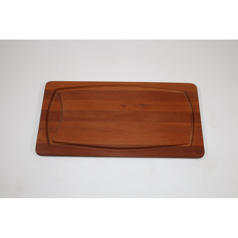 Vintage Teak wooden meat board brand lutkje Wood Denmark