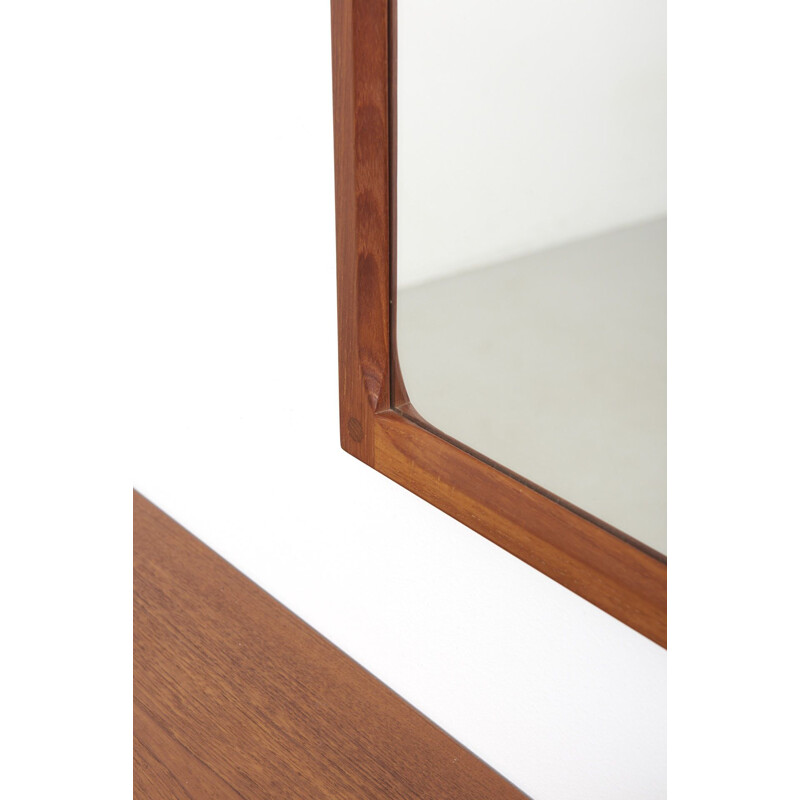 Vintage Wall Mount Cabinet With Mirror by Kai Kristiansen for Aksel Kjersgaard, Denmark 1960s