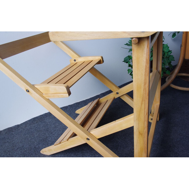 Vintage folding school bench