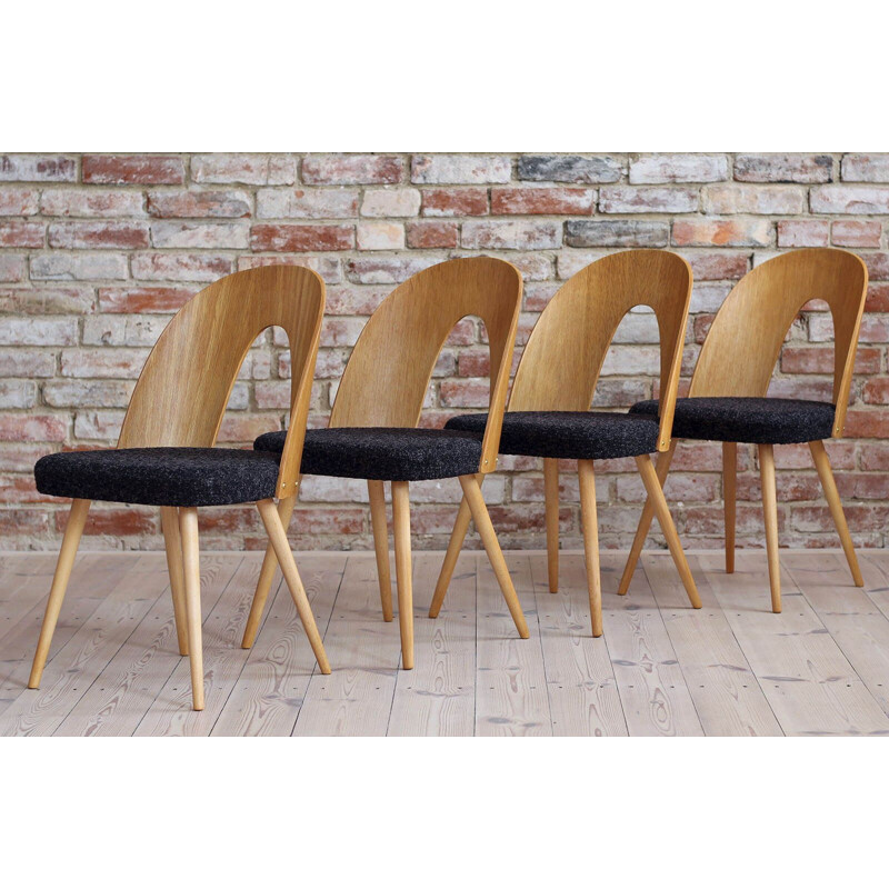 Set of 4 Midcentury Dining Chairs by Antonin Šuman