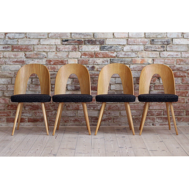 Set of 4 Midcentury Dining Chairs by Antonin Šuman