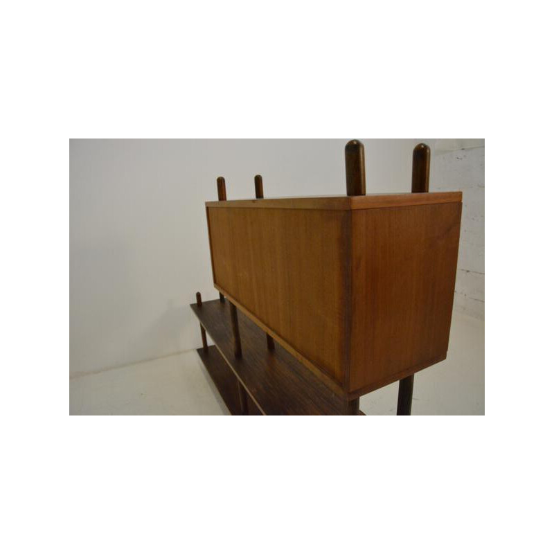 Set of 2 bookshelves modules in wood, Willem LUTJENS - 1950s