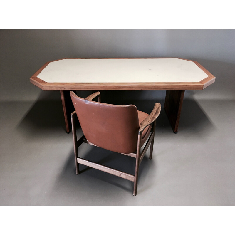 Vintage large desk or high table Knoll Antimott 1950