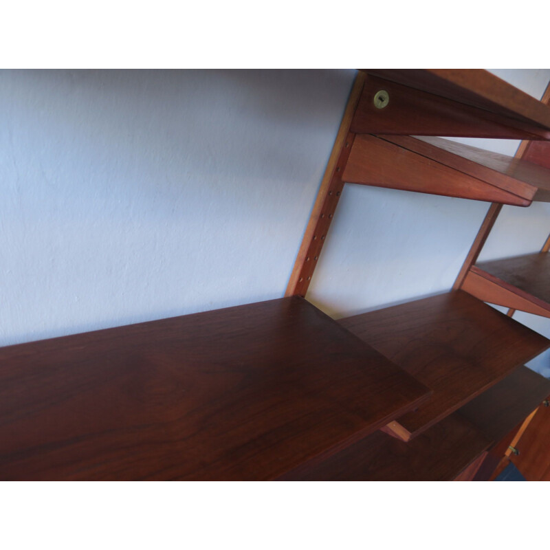 Vintage Teak Modular Shelf System Danish 1960s