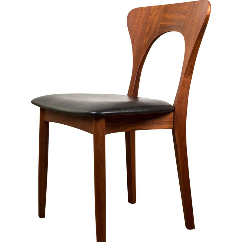 Série de 6 chaises de repas vintage modèle Peter du Designer Niels Koefoed Danoises